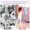 Kids Dress Up Storage Space with 2 Open Shelves and 2 Bottom Storage Layers